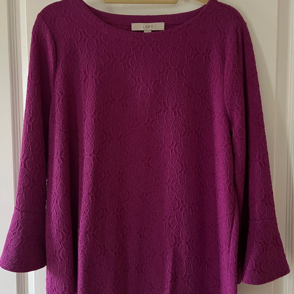 LOFT Women's Purple Top NWT